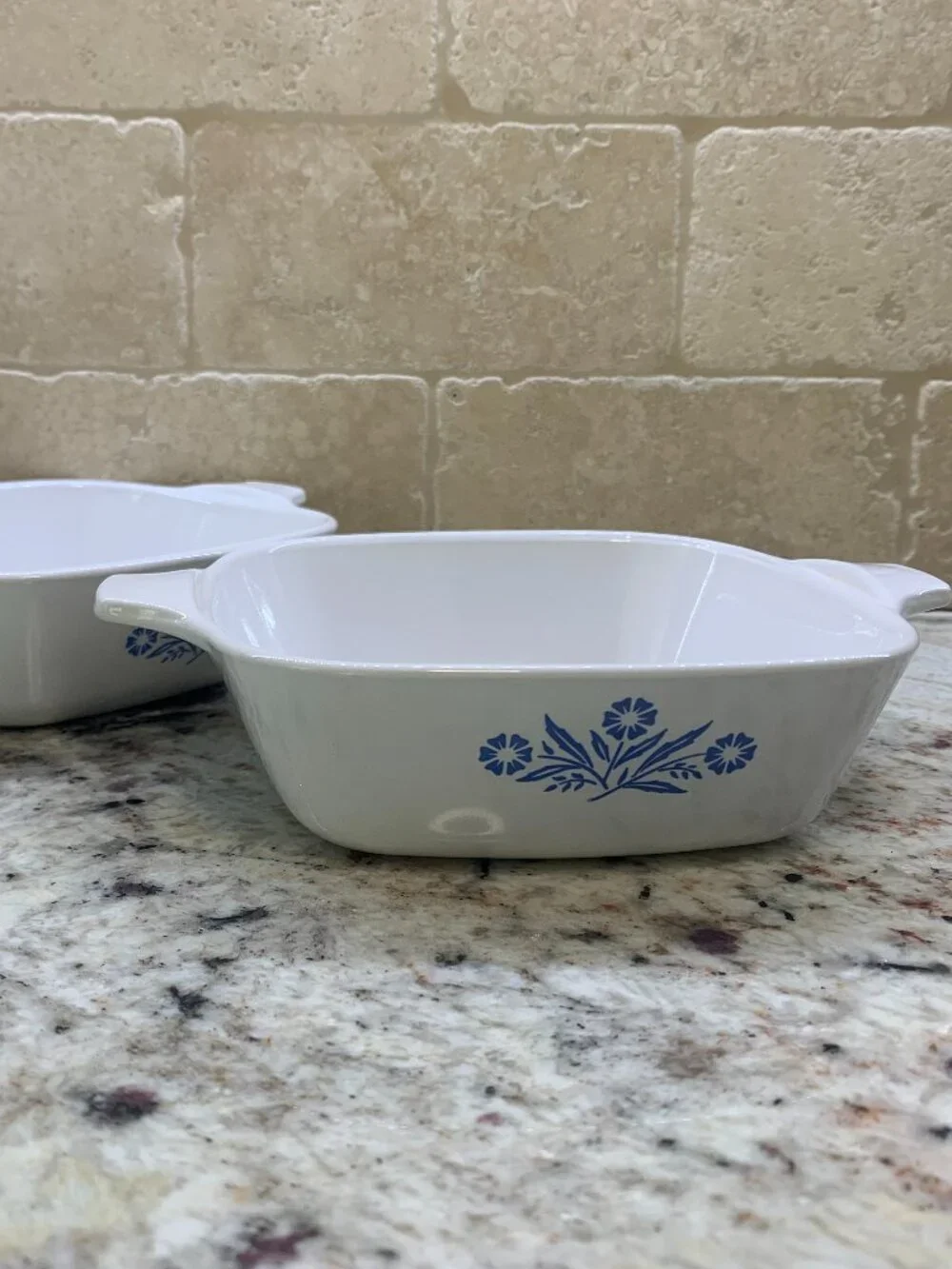 Vintage Corning Ware Set of 2 Blue Cornflower P-41-B 1 3/4 cup